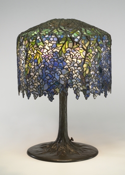 Paon attrape-soleil en vitrail Louis Tiffany par Glassmasters 1990
